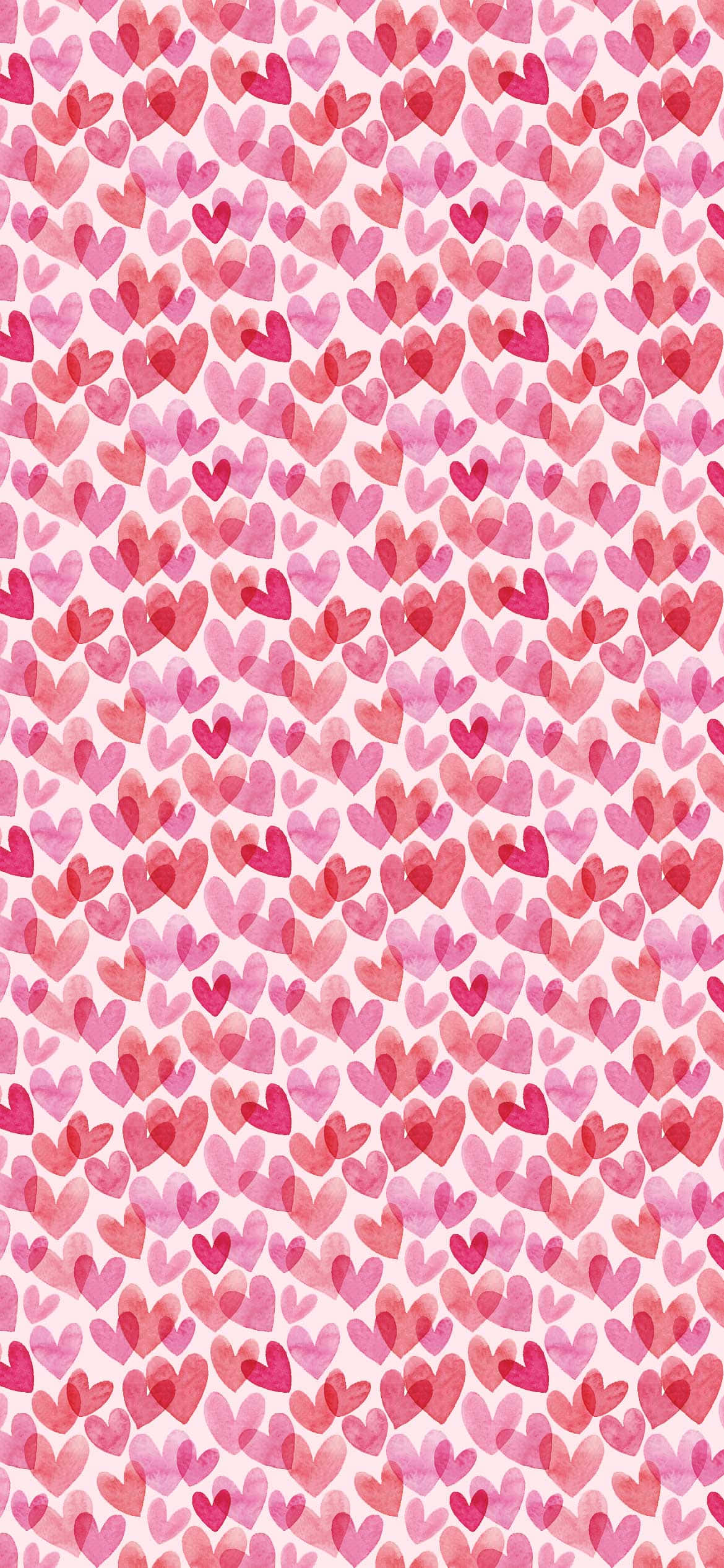 Nakakabighani na Cascade ng Plush Pink Hearts Wallpaper