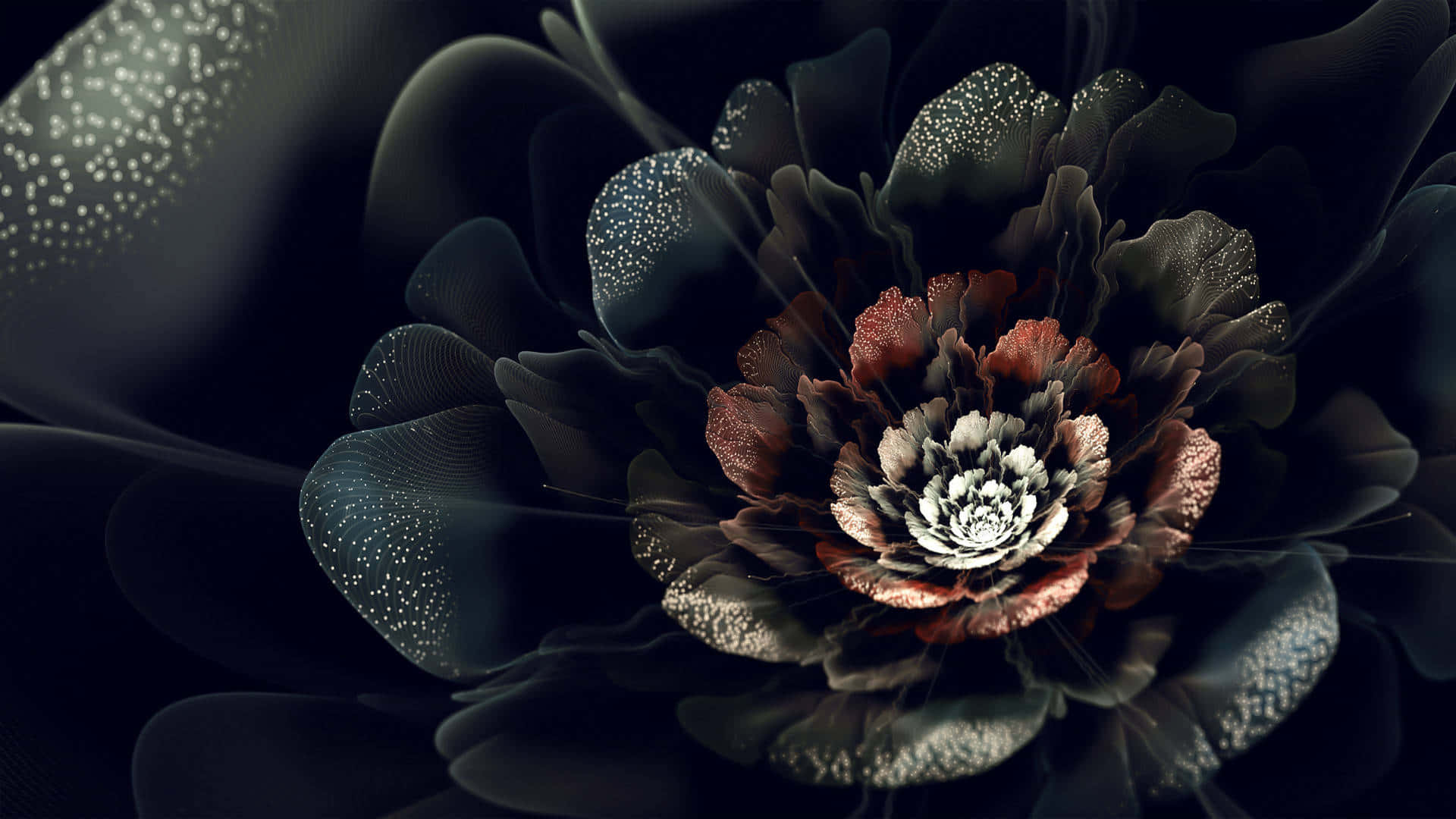 Nakakabighaning Madilim na Floral na Background Wallpaper