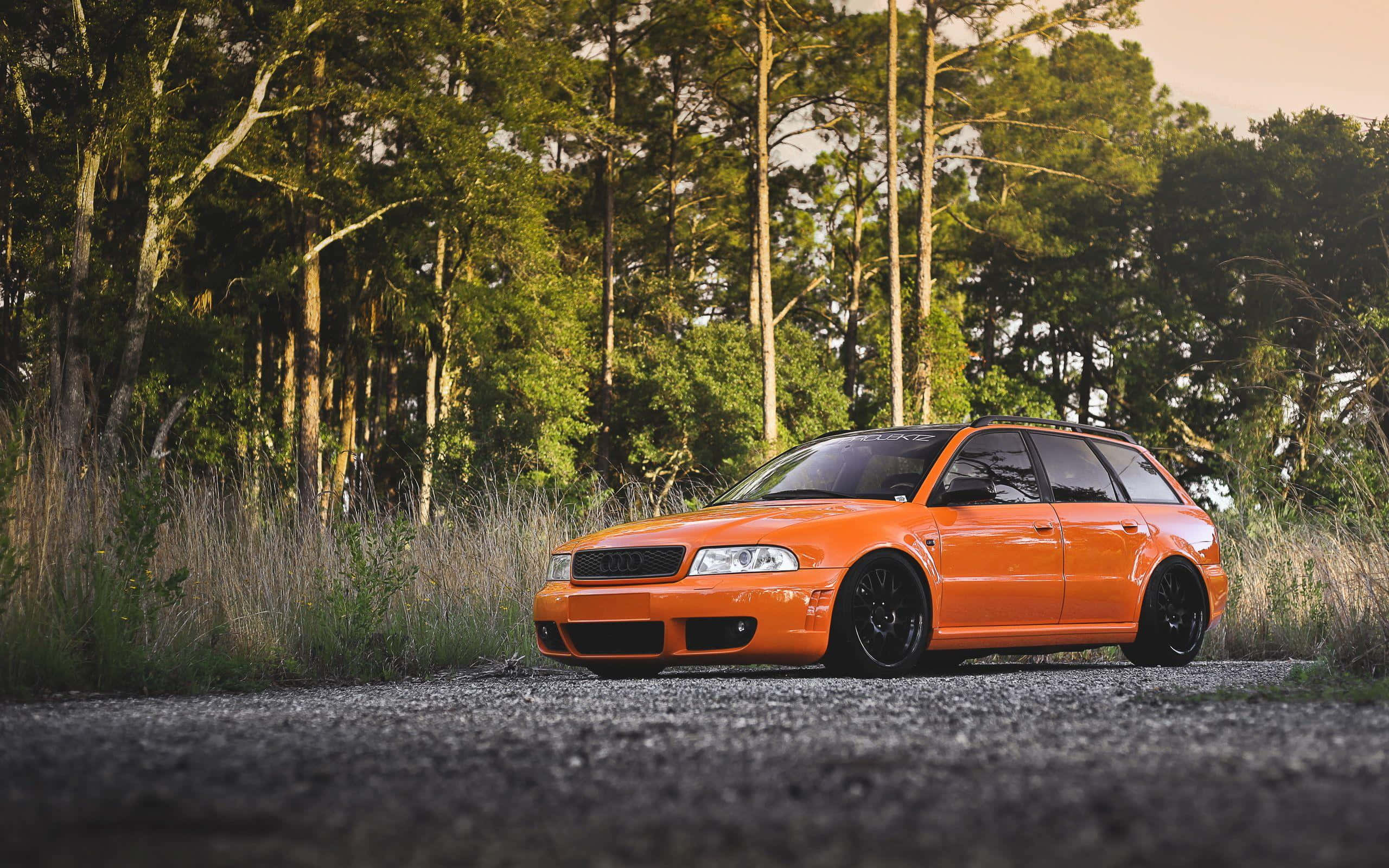 Nakakabiglang Asul na Tuned na Sasakyan Wallpaper