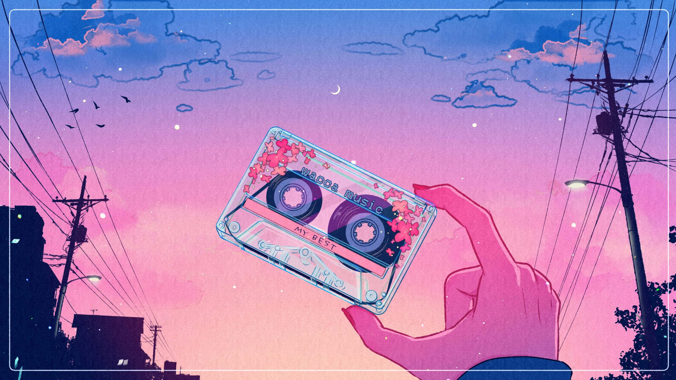 Nakakapagpayapang Nostalgikong Estetika ng Musika Wallpaper
