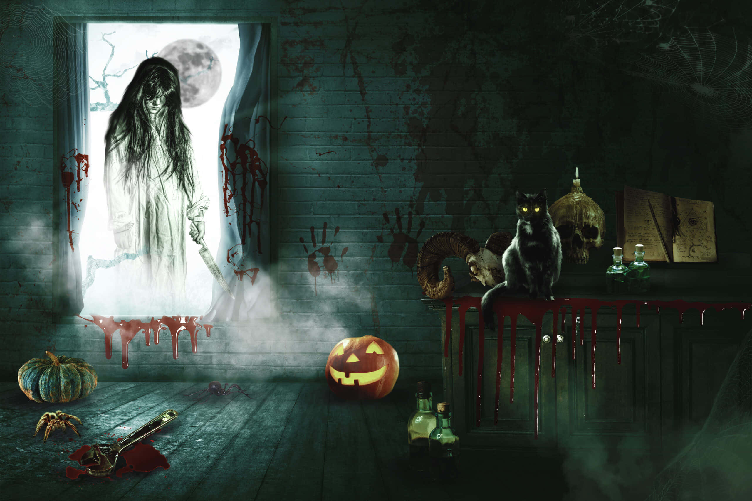 Nakakatakot na Background para sa Halloween Wallpaper