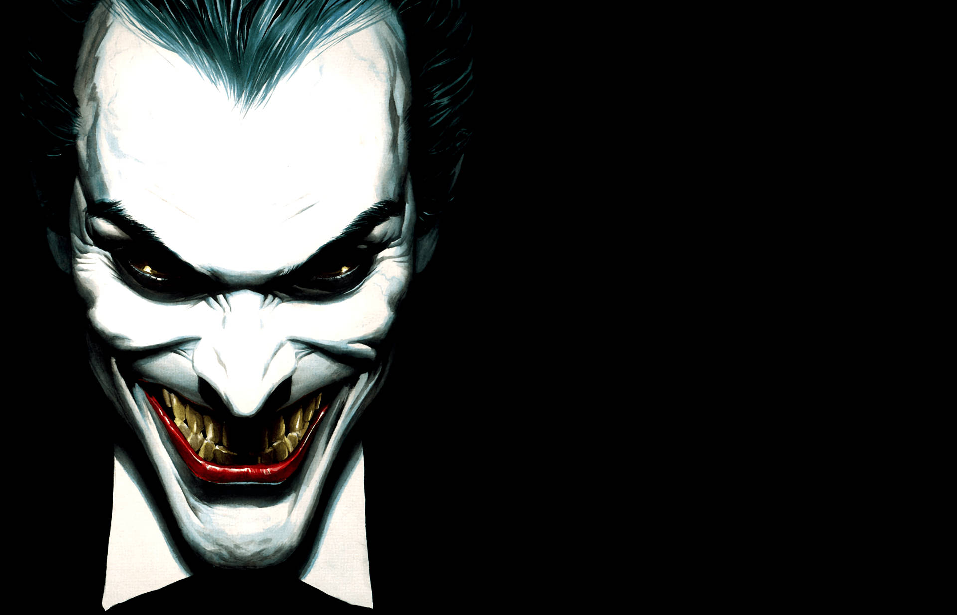 Nakakatakot na Mukha ng Joker Wallpaper