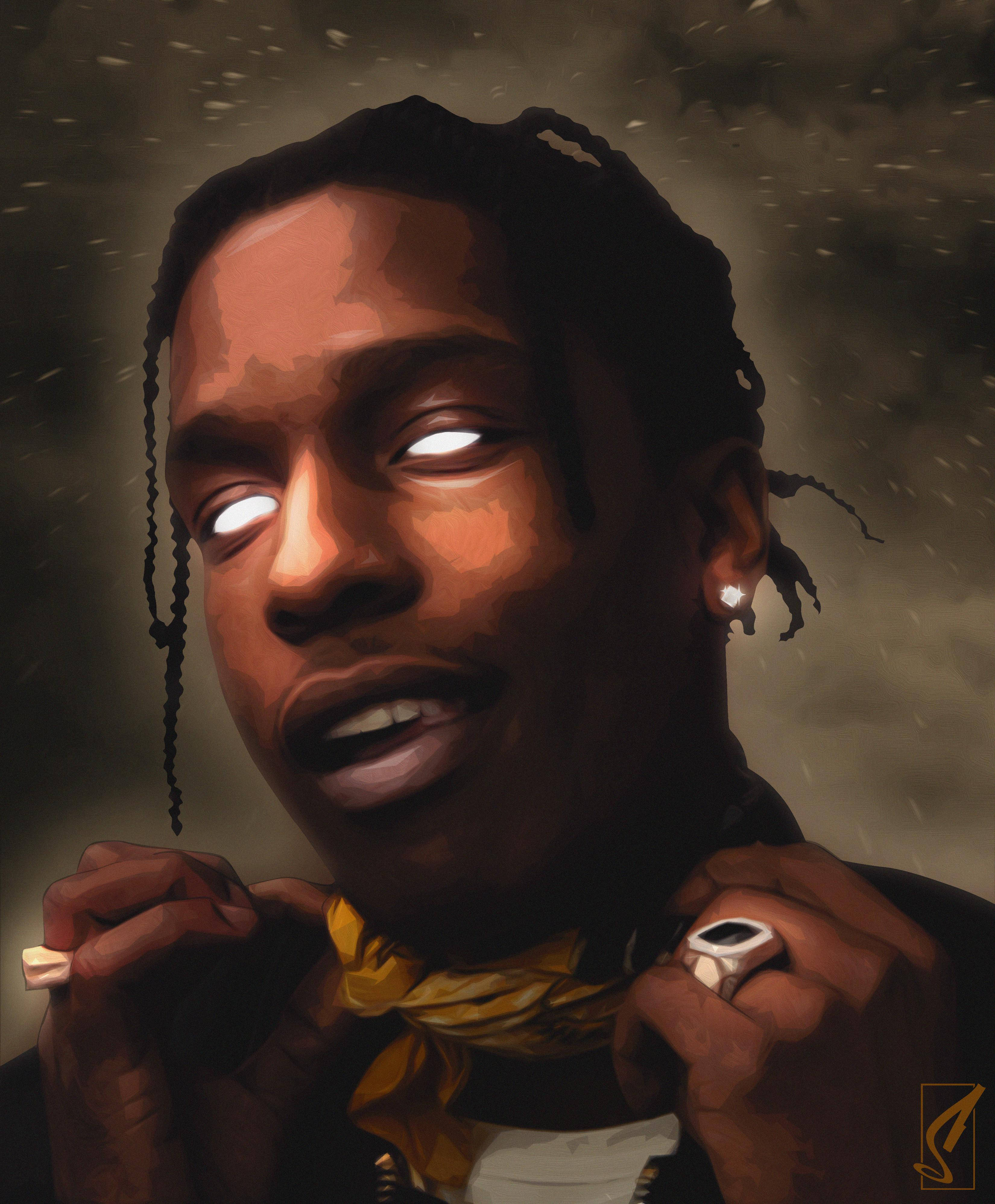 Nakakatakot na Sining ni Asap Rocky Wallpaper