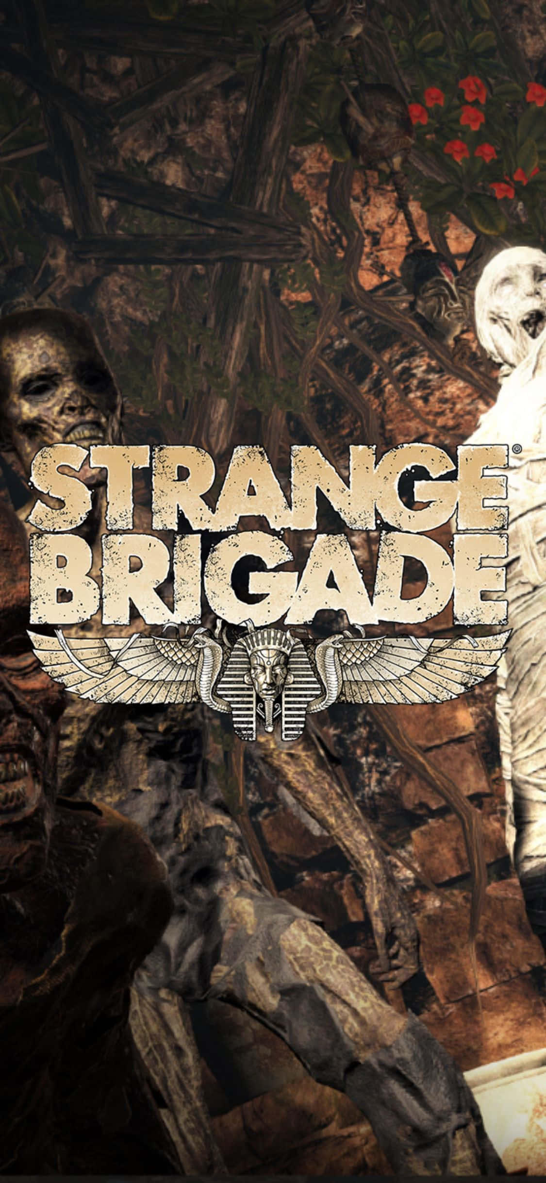 Nakakatakot na Skeleton Zombies iPhone X Strange Brigade Background Wallpaper