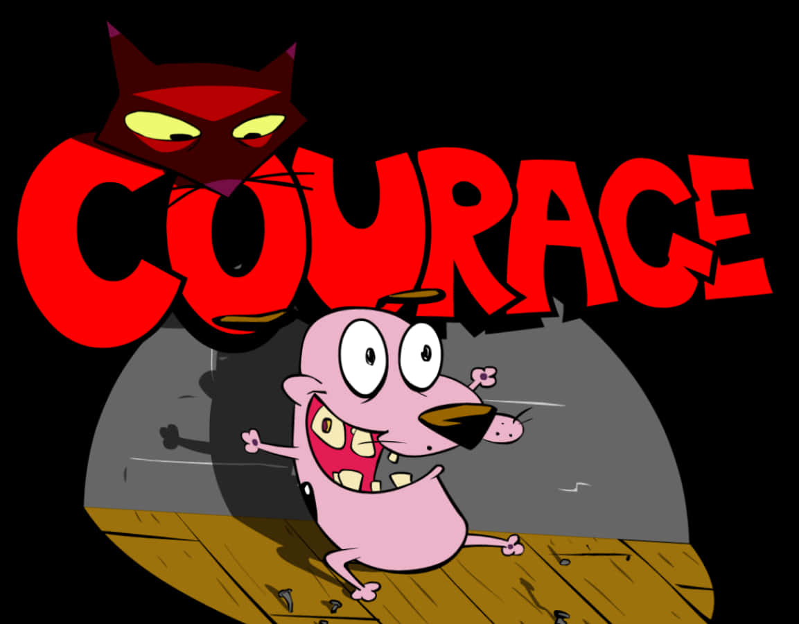 Nakakatakot na Wallpaper ng Courage The Cowardly Dog Wallpaper