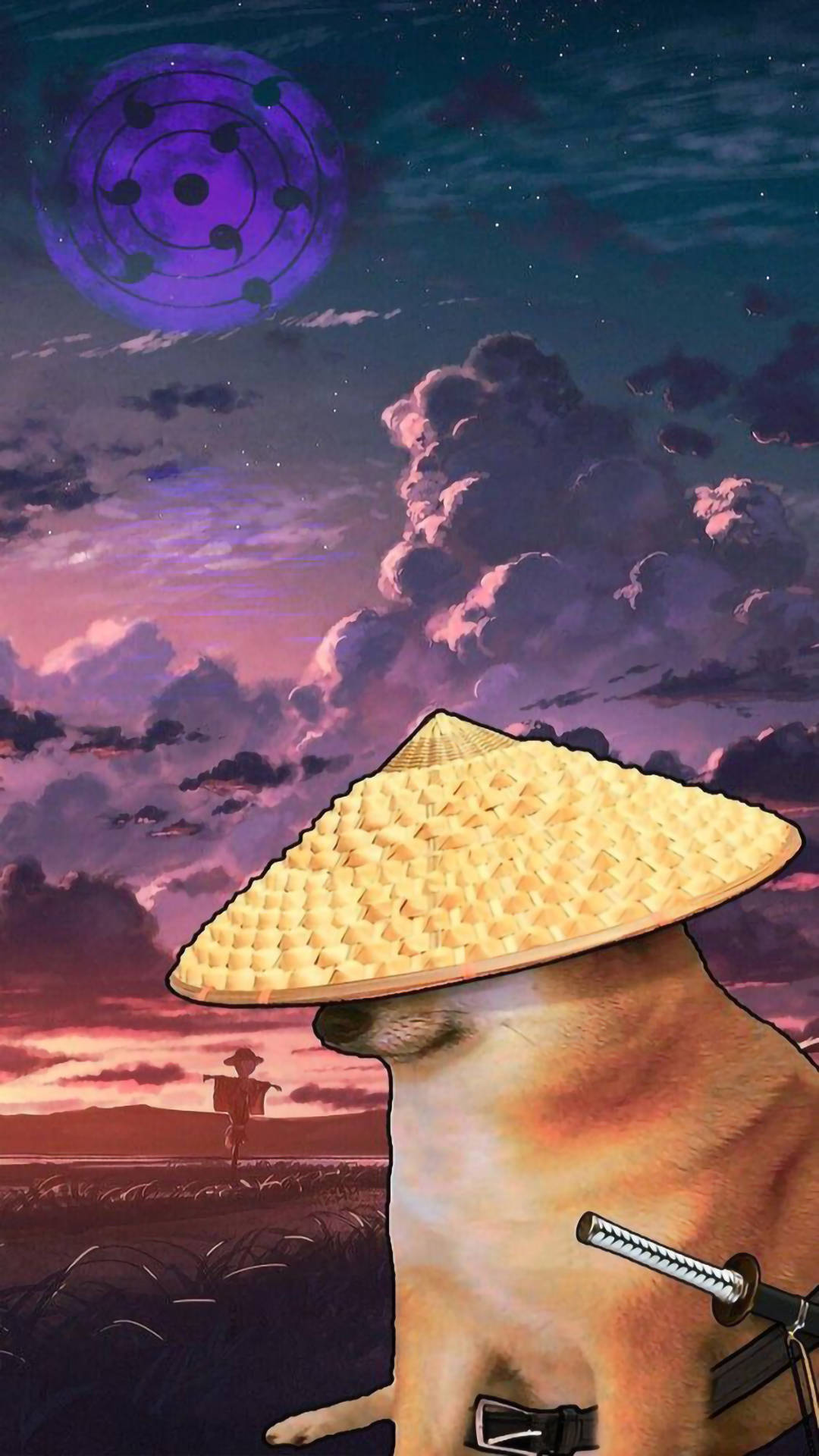 Nakakatawang Aesthetic Samurai Doge Wallpaper