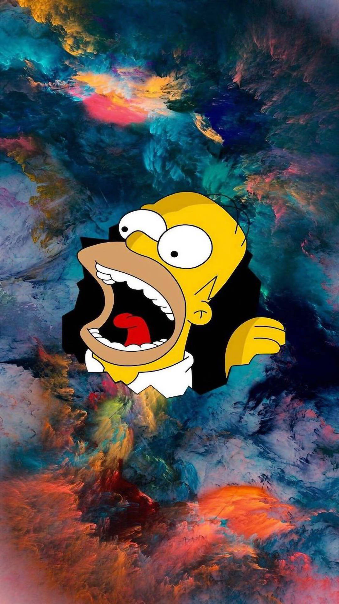 Nakakatawang Aesthetic Homer Black Hole Wallpaper