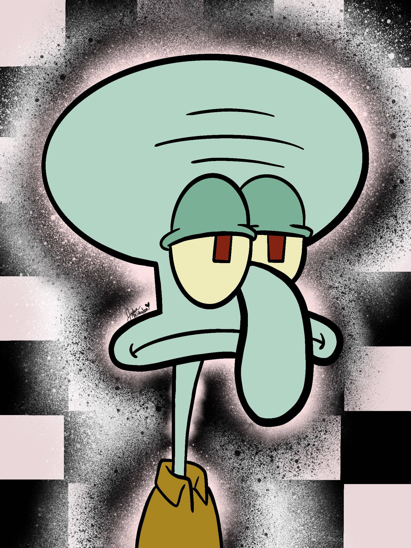 Nakakatawang Aesthetic na Bored na Squidward Wallpaper