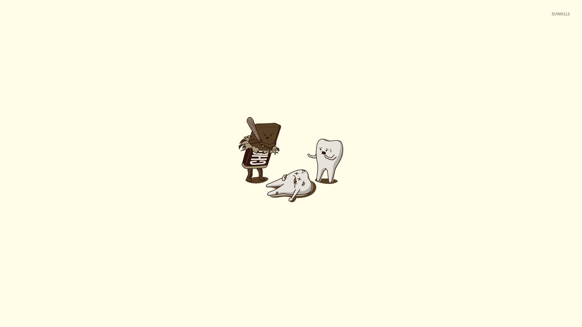 Nakakatawang Aesthetic ng Bully na Tsokolate Wallpaper