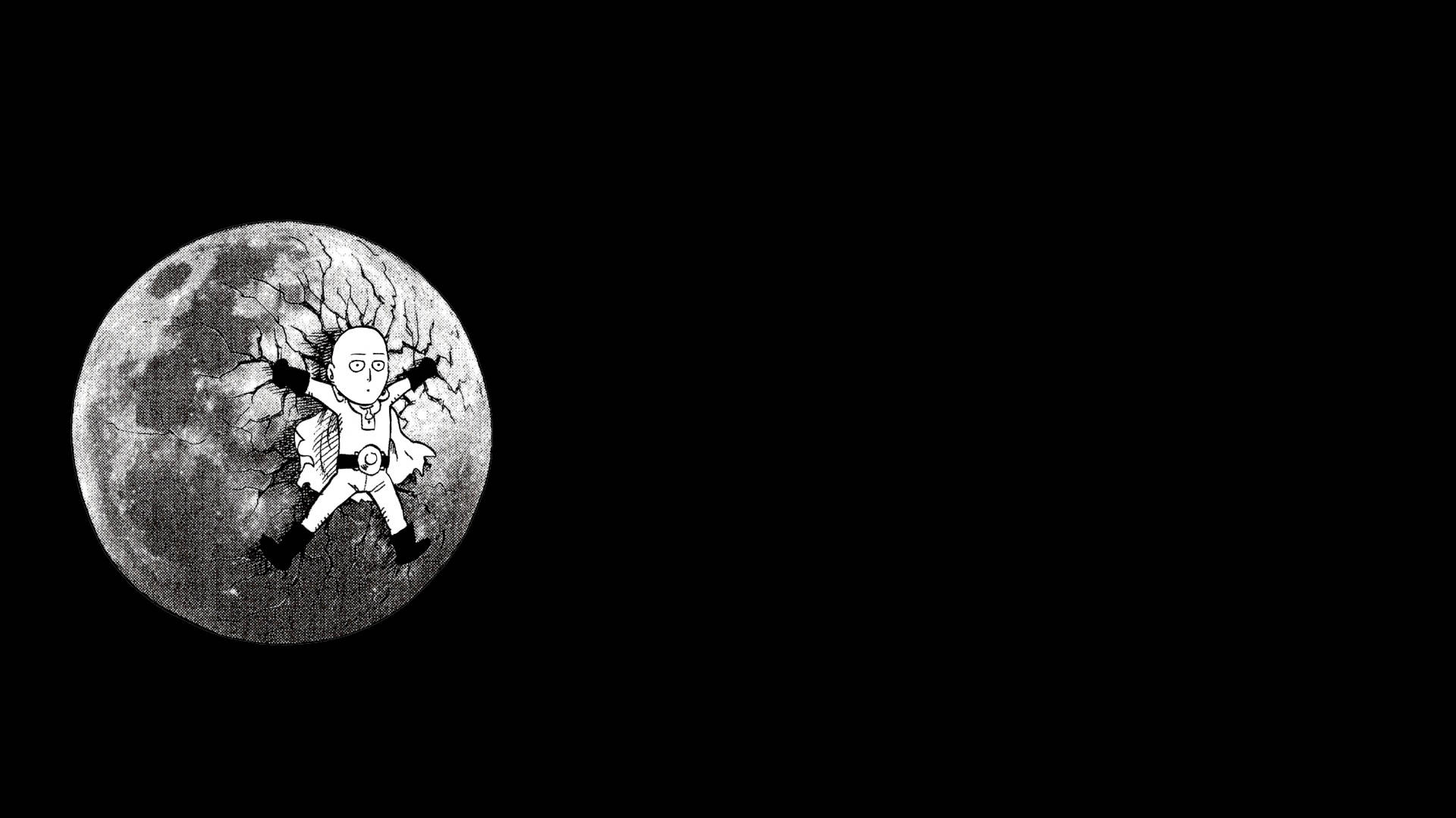 Nakakatawang Anime Saitama na Nagproprotekta sa Planetang Daigdig Wallpaper