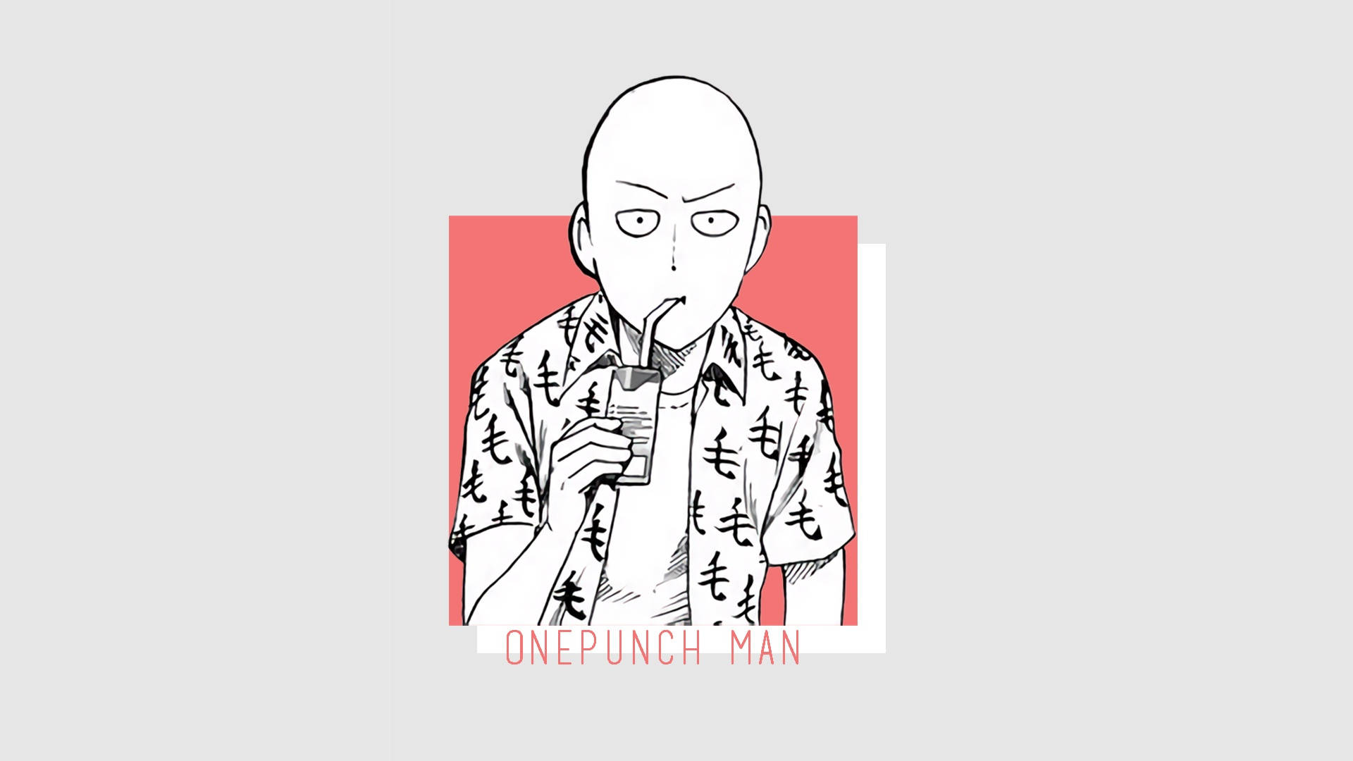 Nakakatawang Ekspresyon ni Saitama na Animated Wallpaper