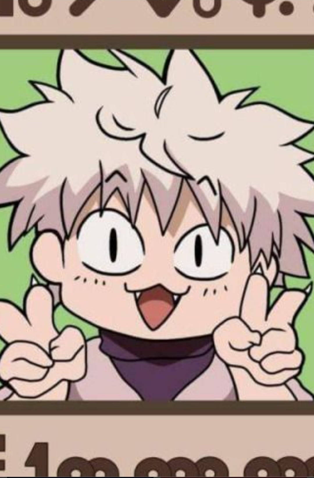 Nakakatawang Hunter X Hunter Killua PFP Anime Fanart Wallpaper