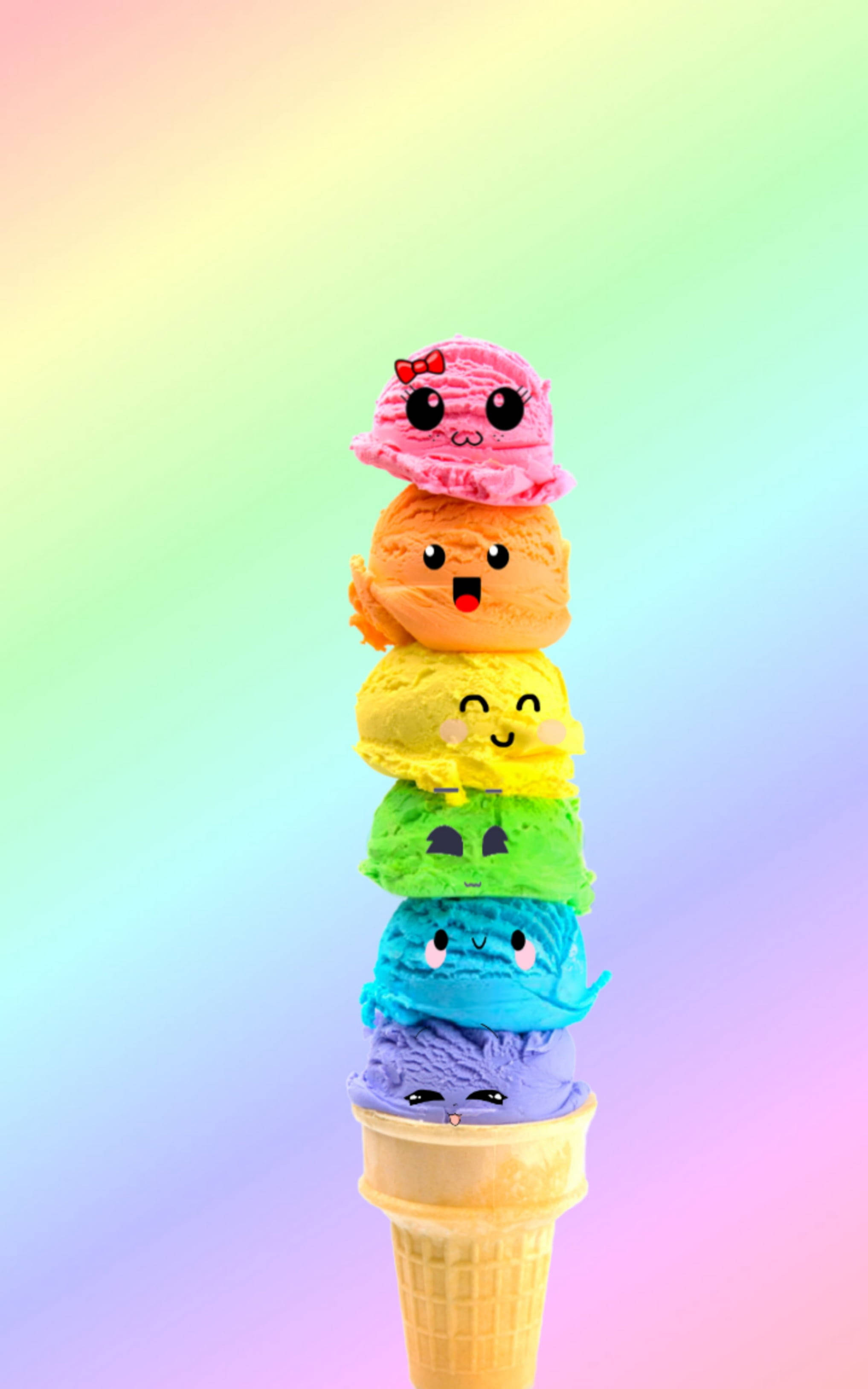 Nakakatawang Ice Cream Aesthetic Wallpaper