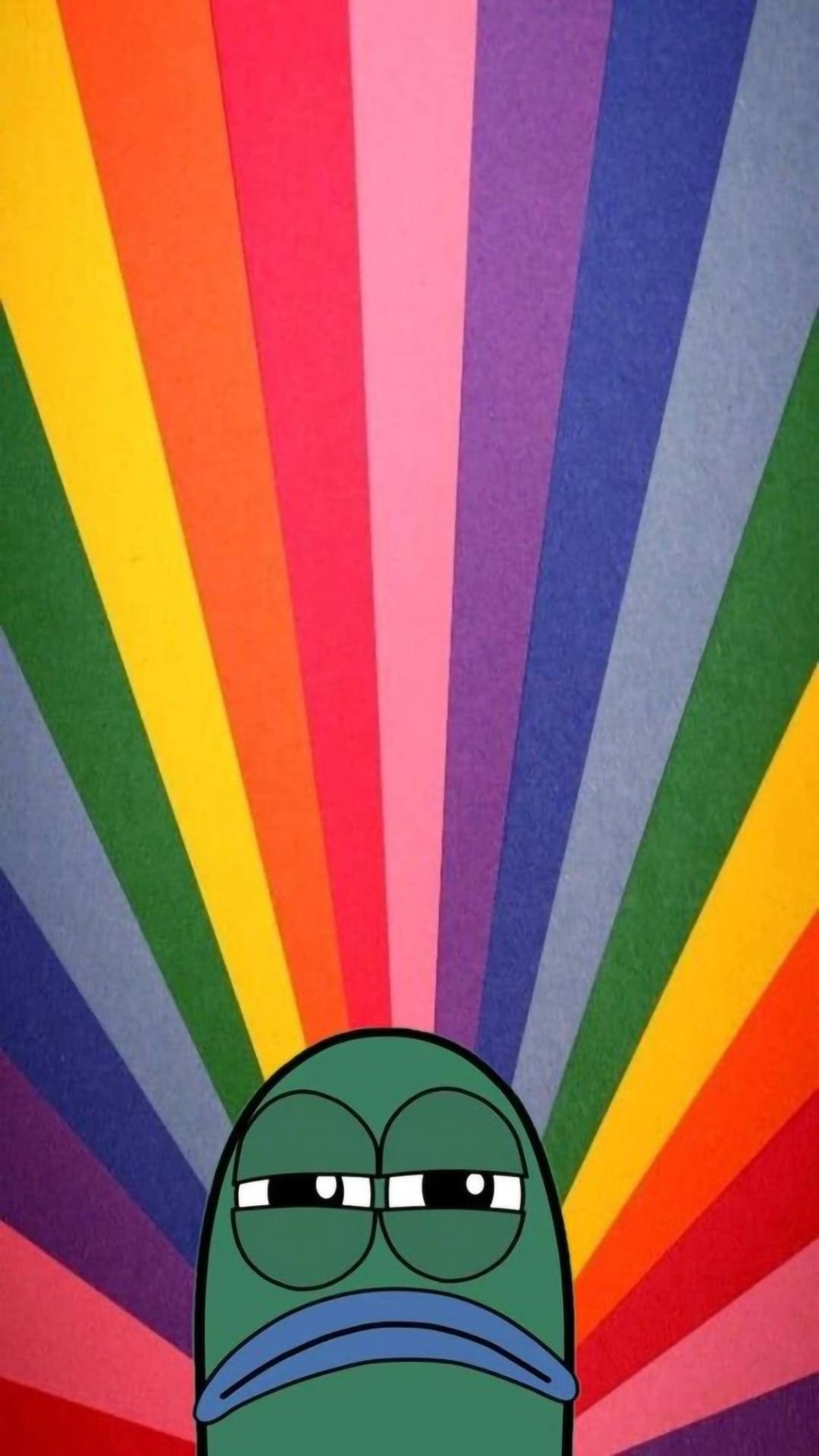 Nakakatawang Isda na Rainbow Aesthetic Wallpaper