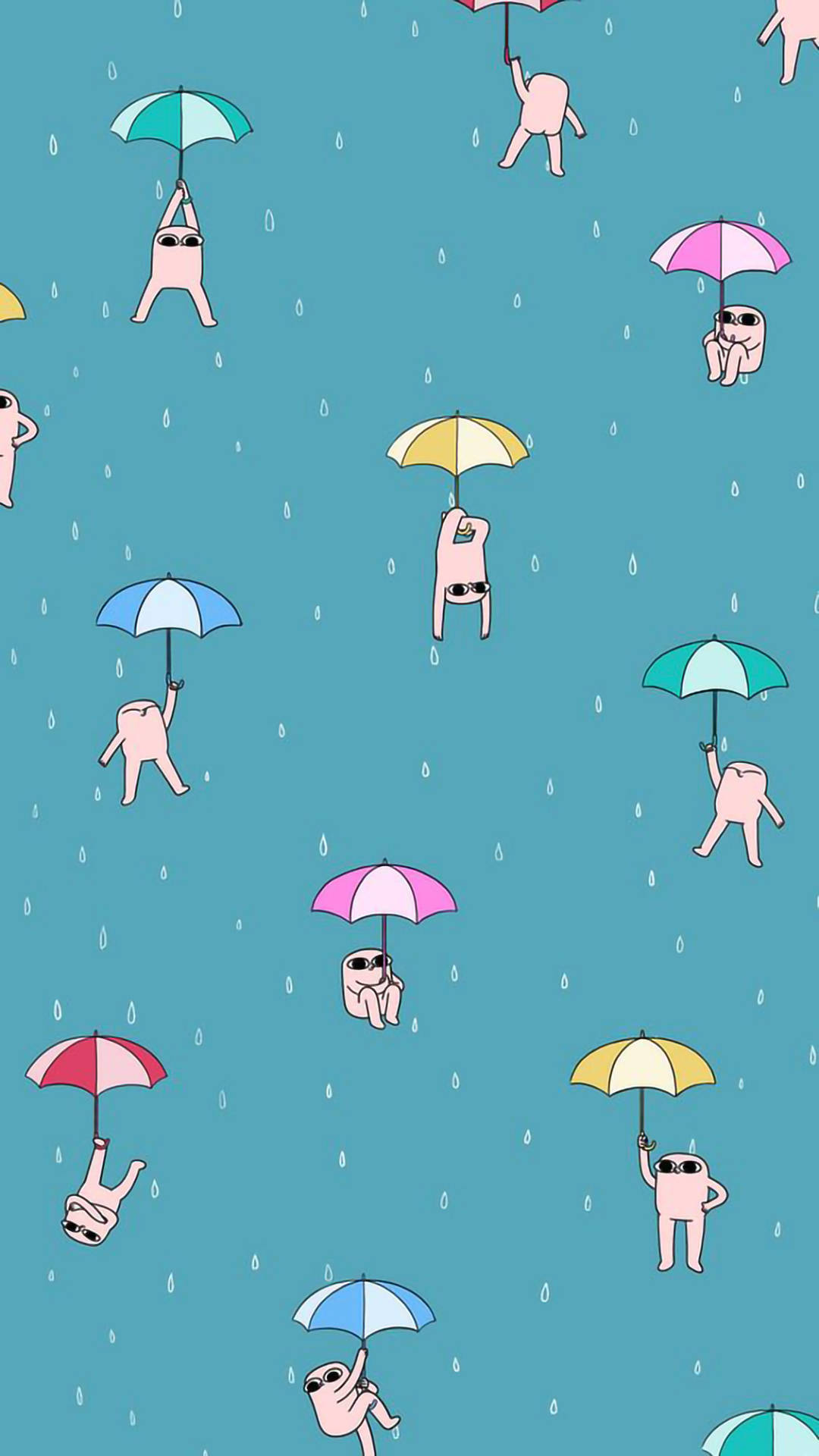 Nakakatawang Ketnipz na Umuulan Aesthetic Wallpaper