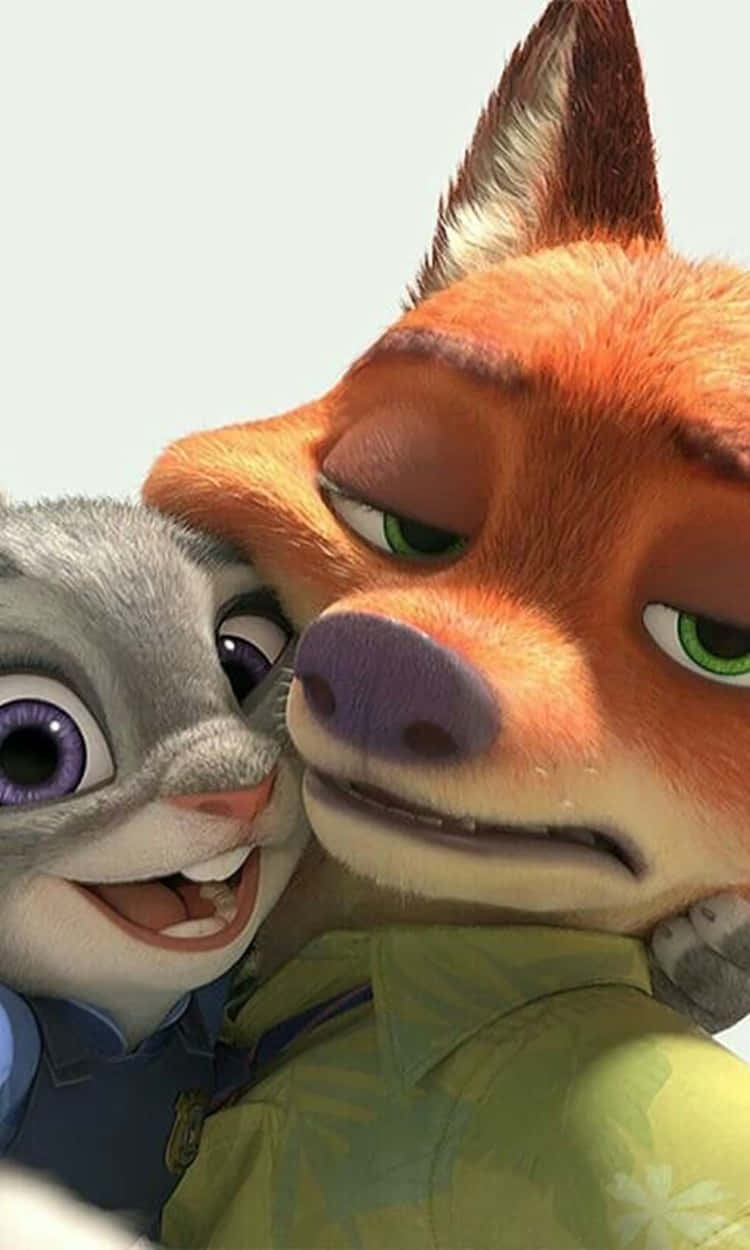 Nakakatawang Larawan ng Disney Zootopia Selfie Wallpaper