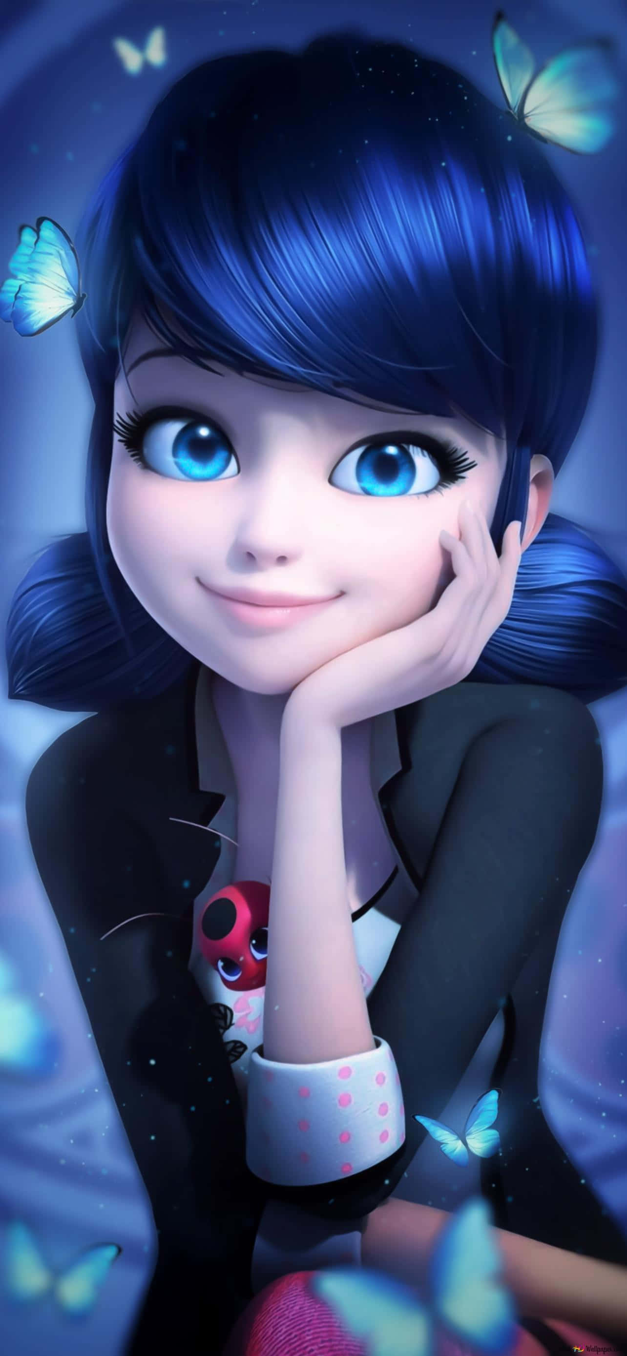 Nakakatawang Larawan ni Ladybug Wallpaper
