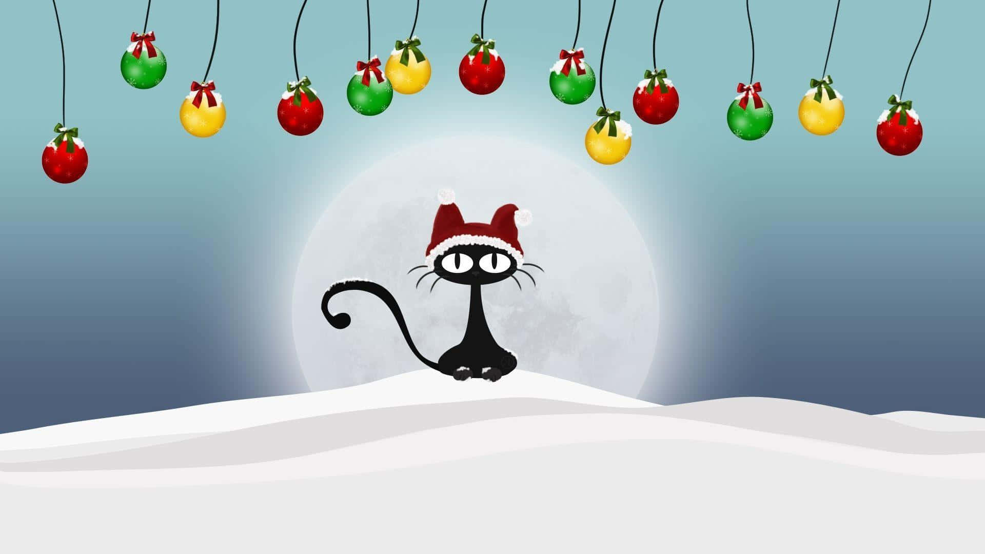 Nakakatawang Santa Claus na sumisipsip ng cocktail sa kanyang bakasyon Wallpaper