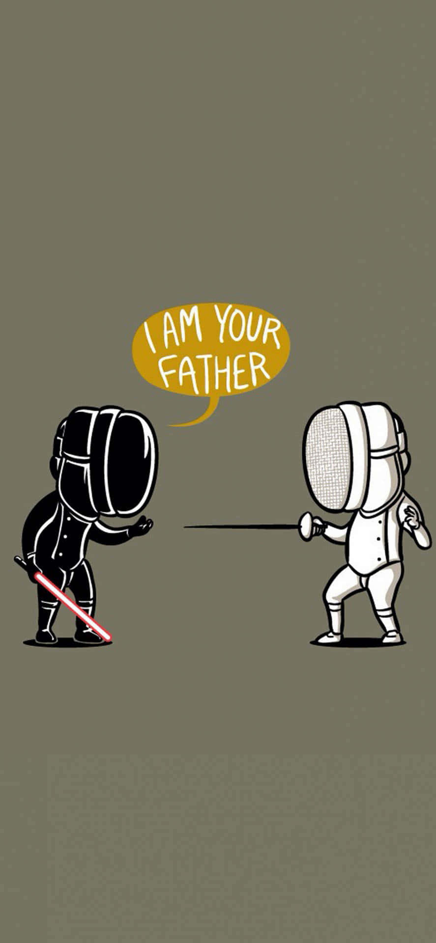 Nakakatawang Star Wars - Para sa tunay na tagahanga ng prangkisa Wallpaper