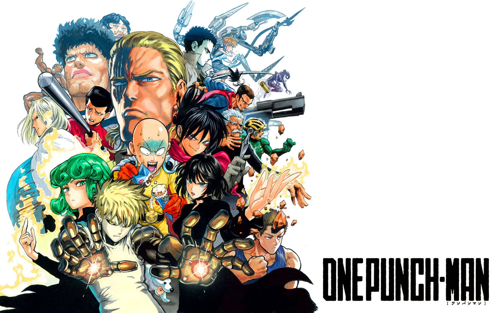 Nakakawang Biro ng One Punch Man na Nakakatawang Anime Wallpaper