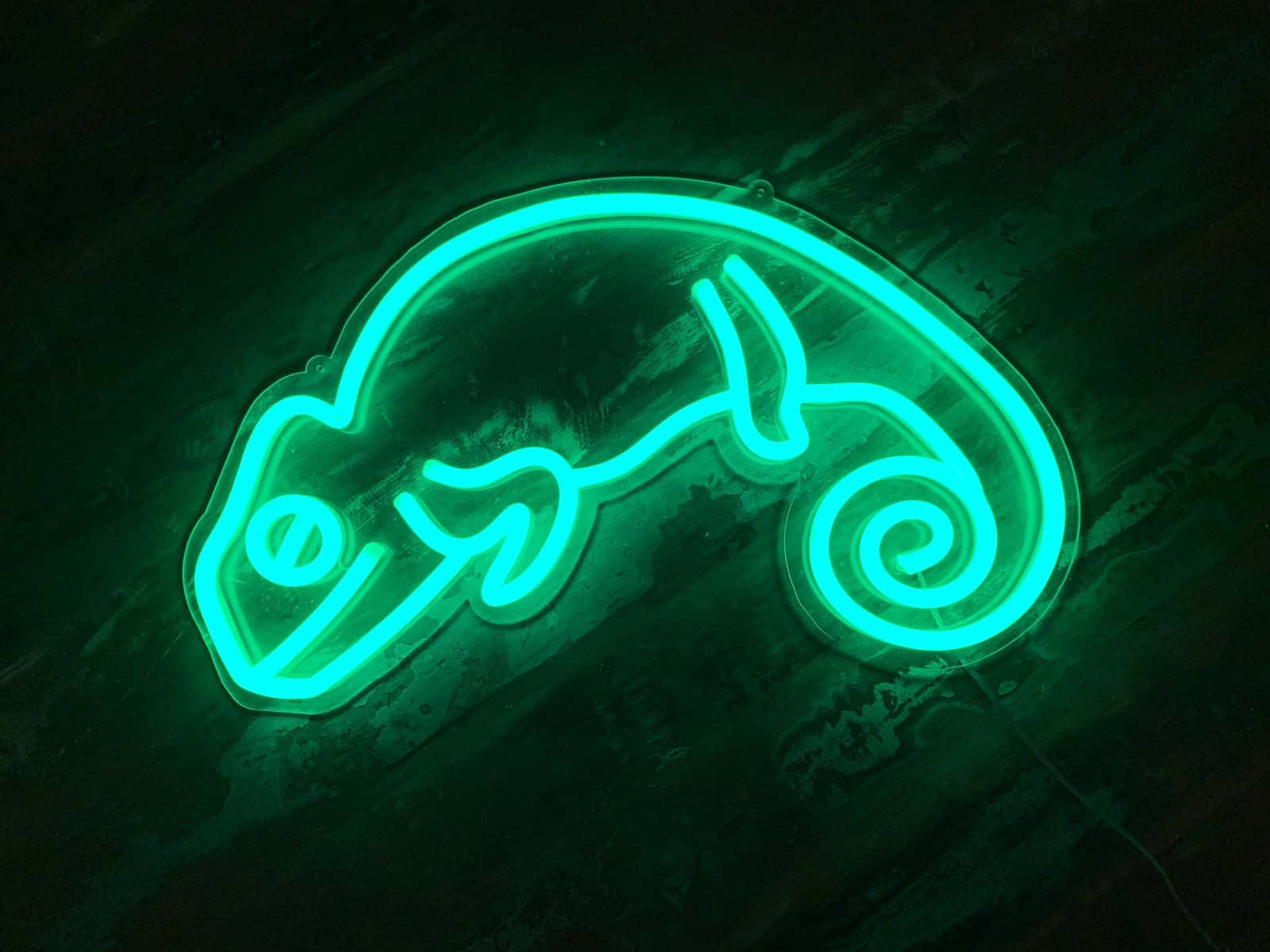 Nakakawiwiling Background na Neon Green Aesthetic Wallpaper