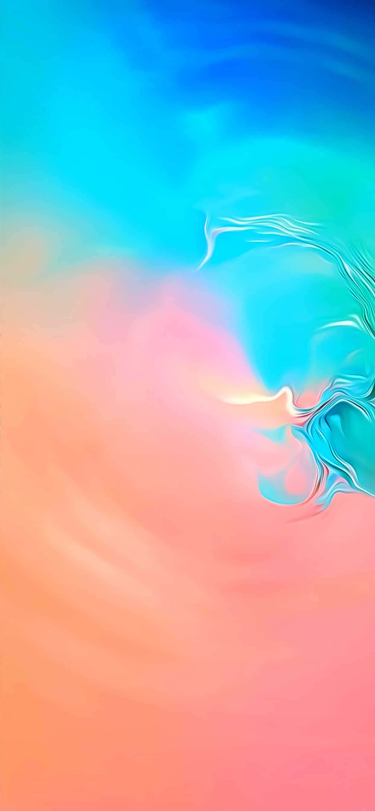 Nakamamanghang Galaxy S10 wallpaper na may makulay na abstract na disenyo Wallpaper