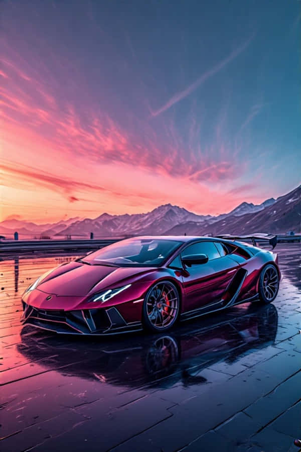 Nakamamanghang Lamborghini na Sasakyan 4K Wallpaper