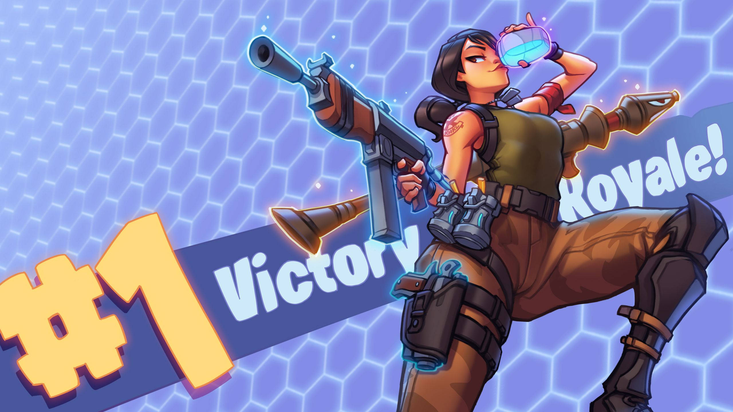 Nakamit ang Victory Royale sa Fortnite Wallpaper