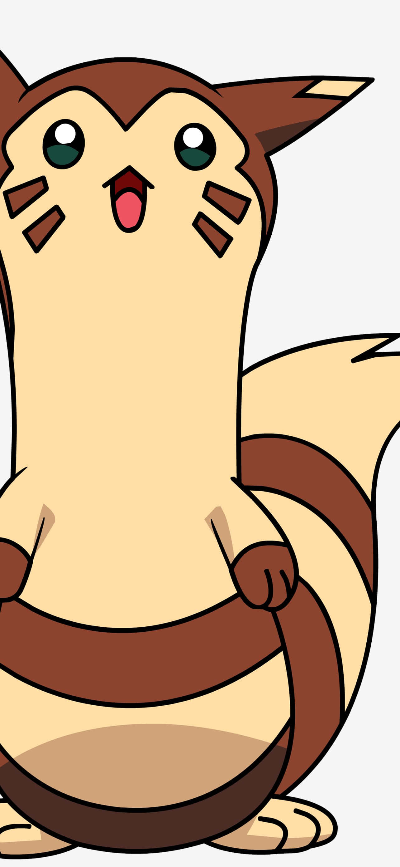 Nakangiti na Furret na Telepono Wallpaper