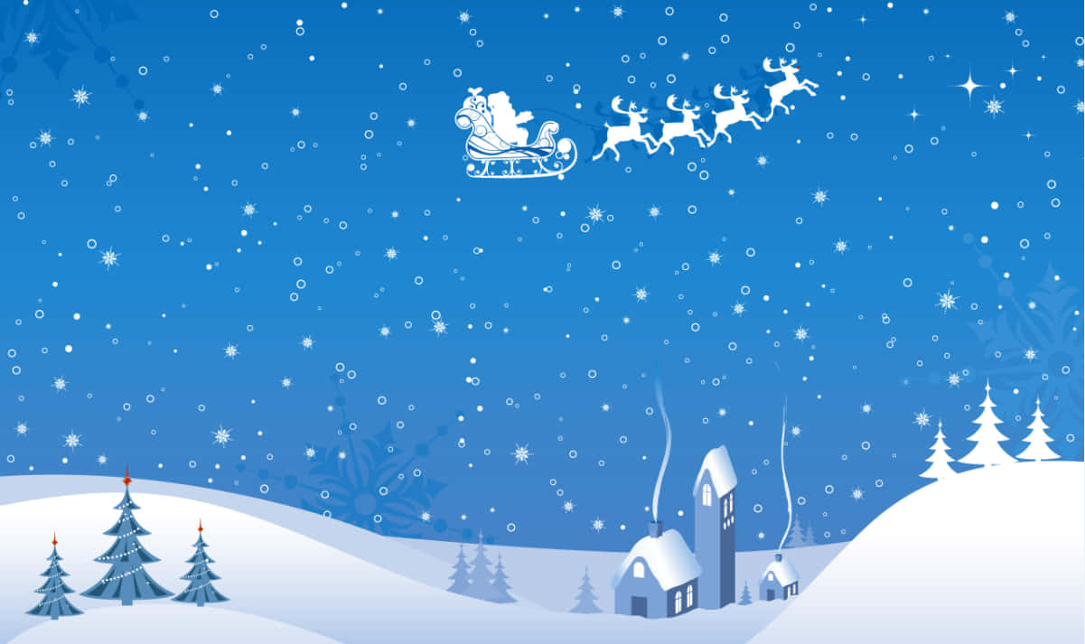 Nakangiting snowman at cute na teddy bear na nagdiriwang ng Pasko. Wallpaper