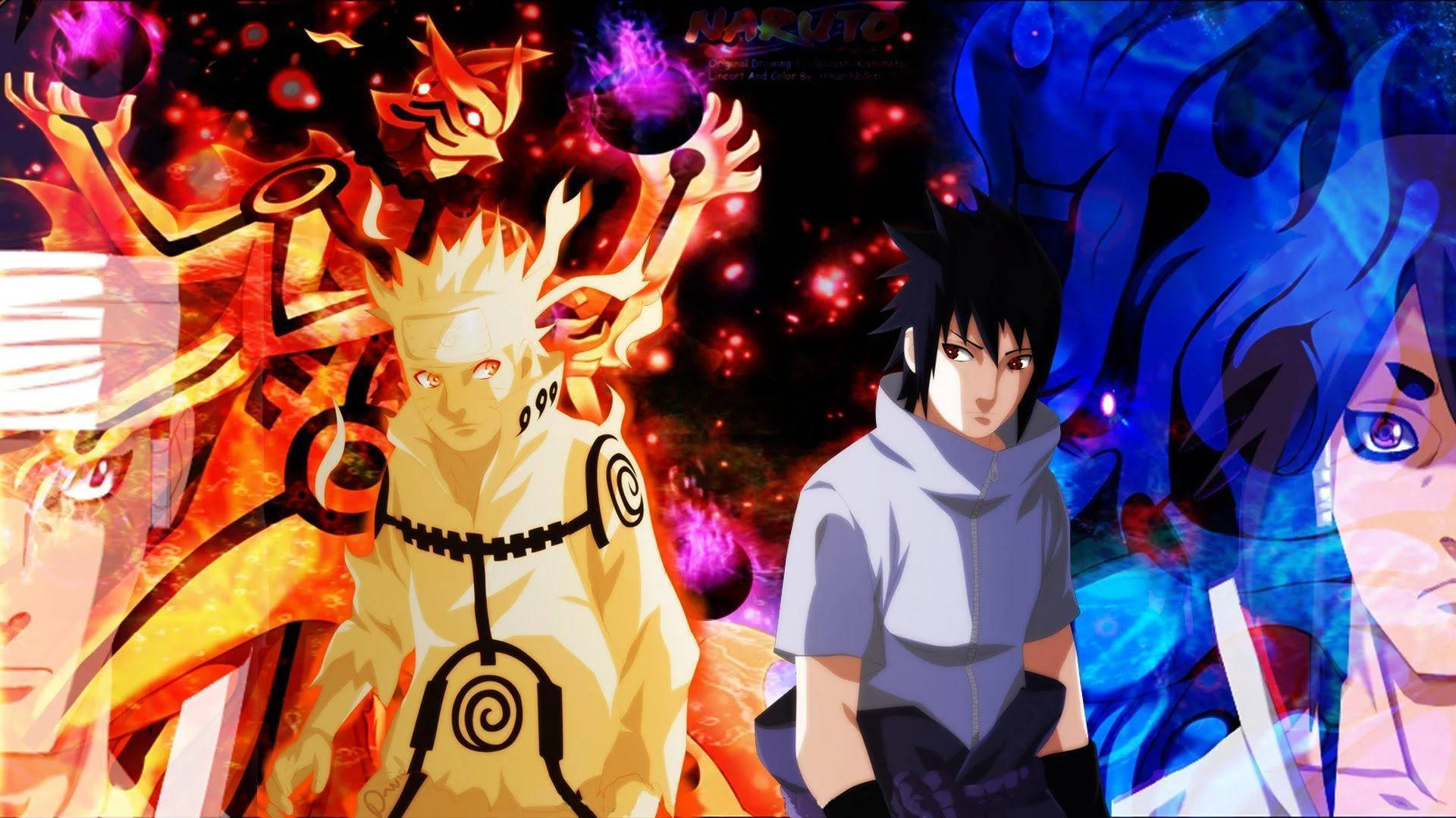 Nakaraang Buhay nina Naruto at Sasuke Wallpaper