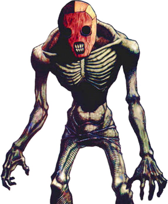 Nakatatakot na Skeletal na Nilalang na Sining Wallpaper