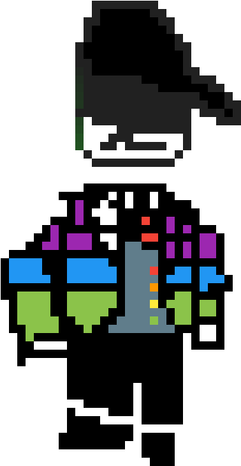 Nakatay na Pixelated na Avatar ng Roblox Wallpaper