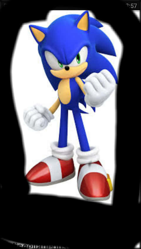Nakatayong Pose ni Sonic the Hedgehog Wallpaper