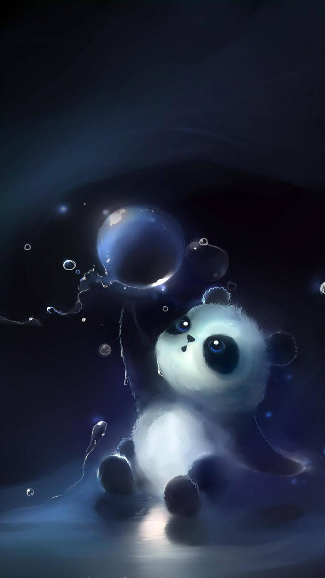 Nakatutuwang 3D Panda Phone Case Wallpaper
