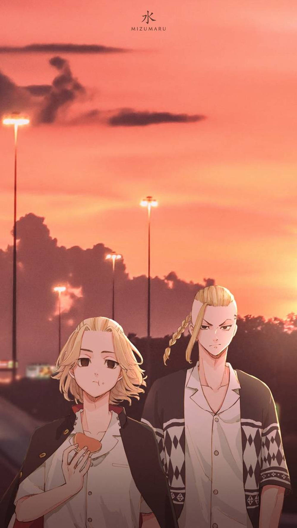 Nakatutuwang Komik na Guhit ni Mikey Bonten Wallpaper