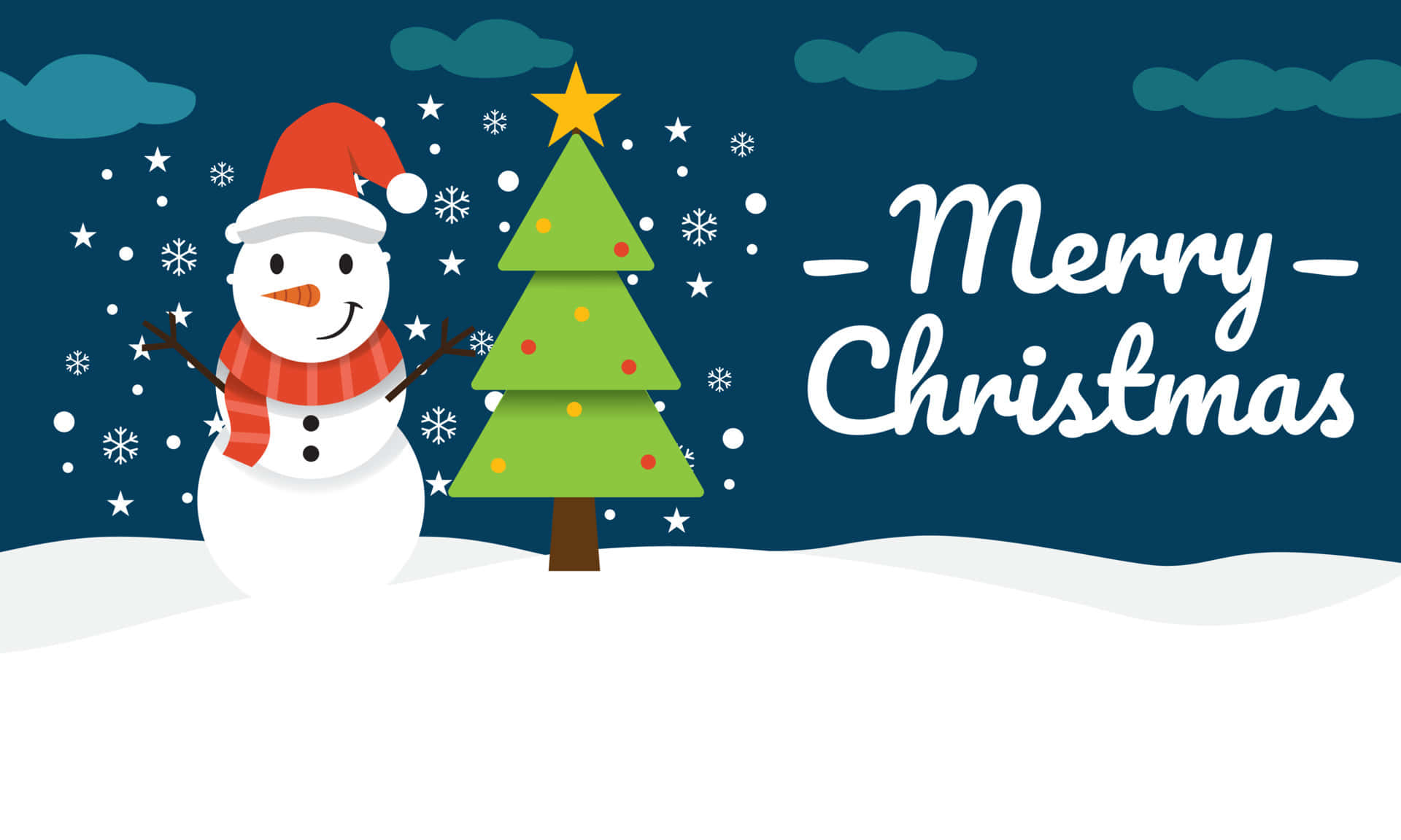 Nakatutuwang Tuta na Nakaupo sa Ilalim ng Christmas Ornament Tree Wallpaper