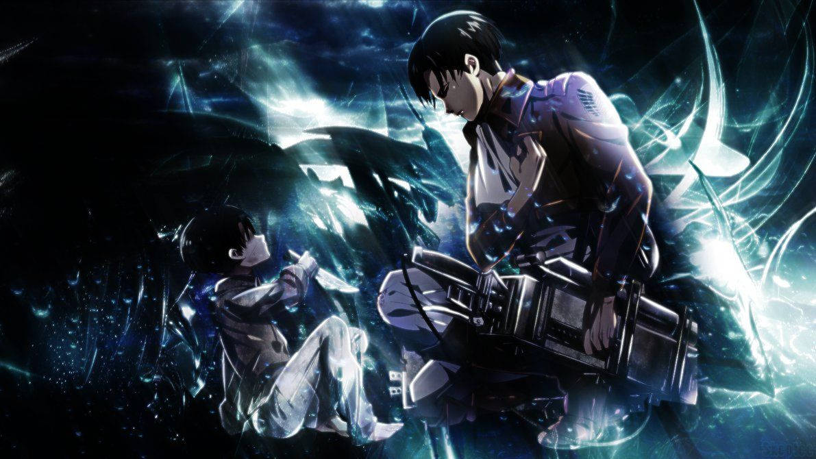 Nakaupong si Levi Handa sa Labanan sa Attack on Titan Wallpaper
