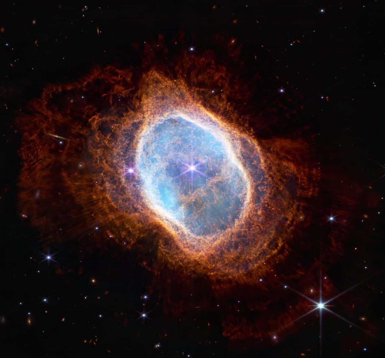 Nakikitang Southern Ring Nebula Wallpaper