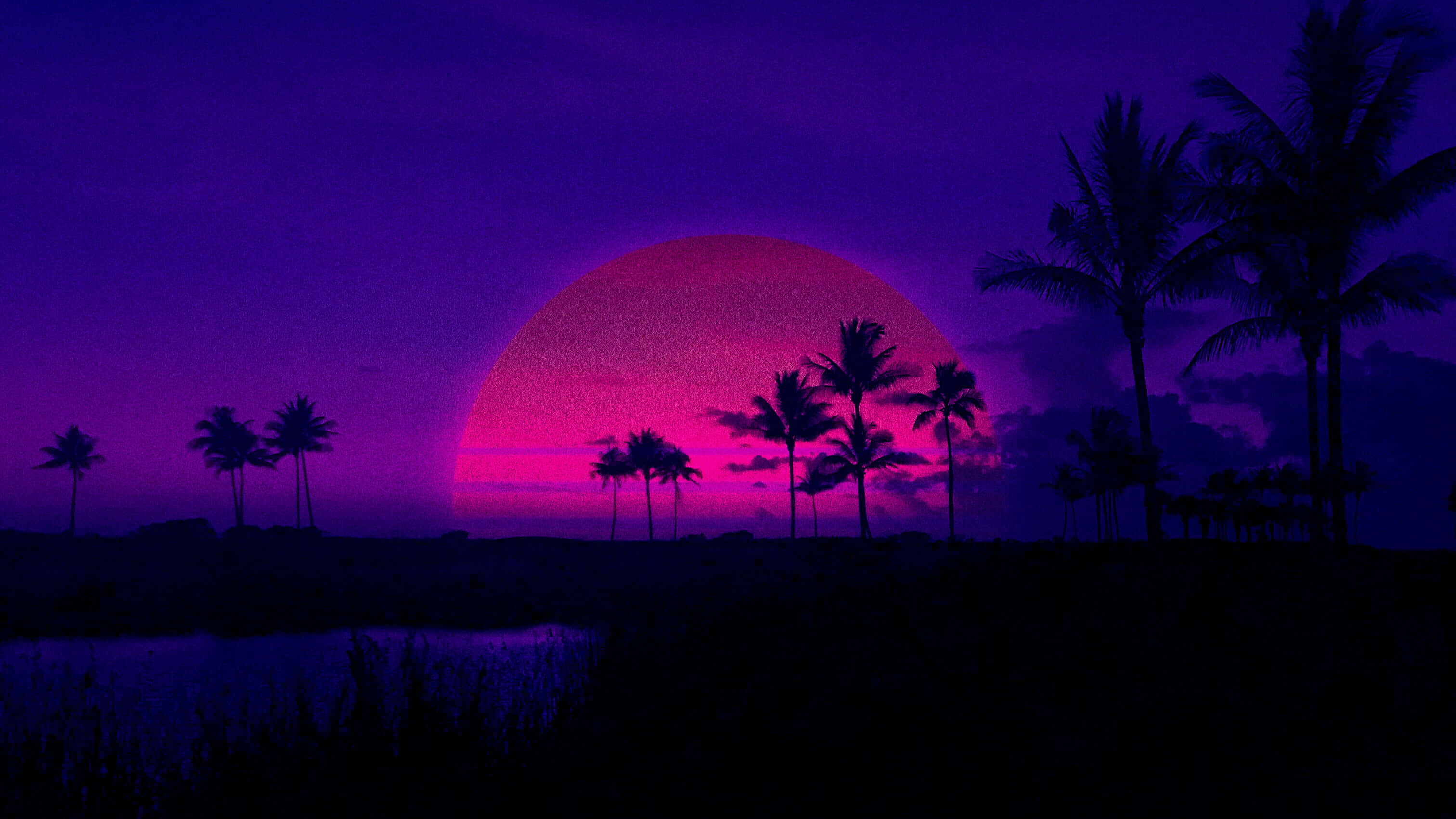 Naligaw sa dagat ng madilim na lila, wala nang iba kundi kagandahan ang nasa paningin. Wallpaper