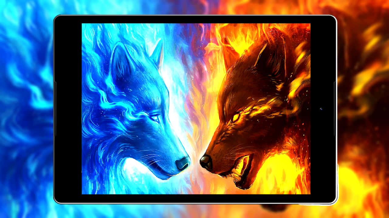 Napaka-Cool na Lobo - Isang Napakagandang Wallpaper