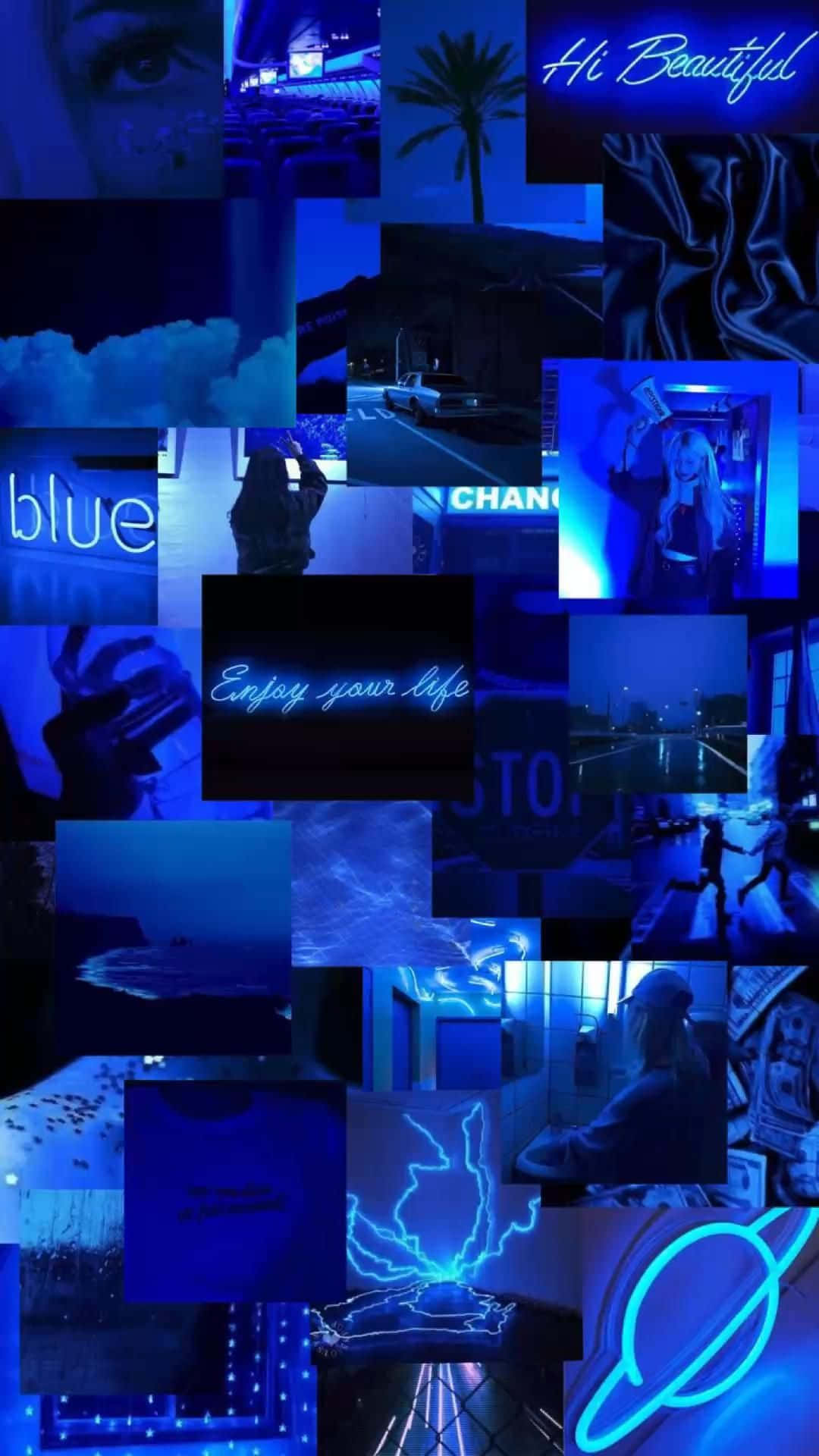 Napakagandang Blue Baddie sa Mataas na Resolusyon Wallpaper