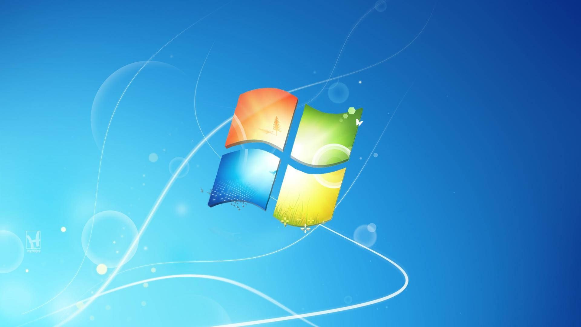 Napakagandang Cool Blue Landscape sa Dapit-hapon Wallpaper