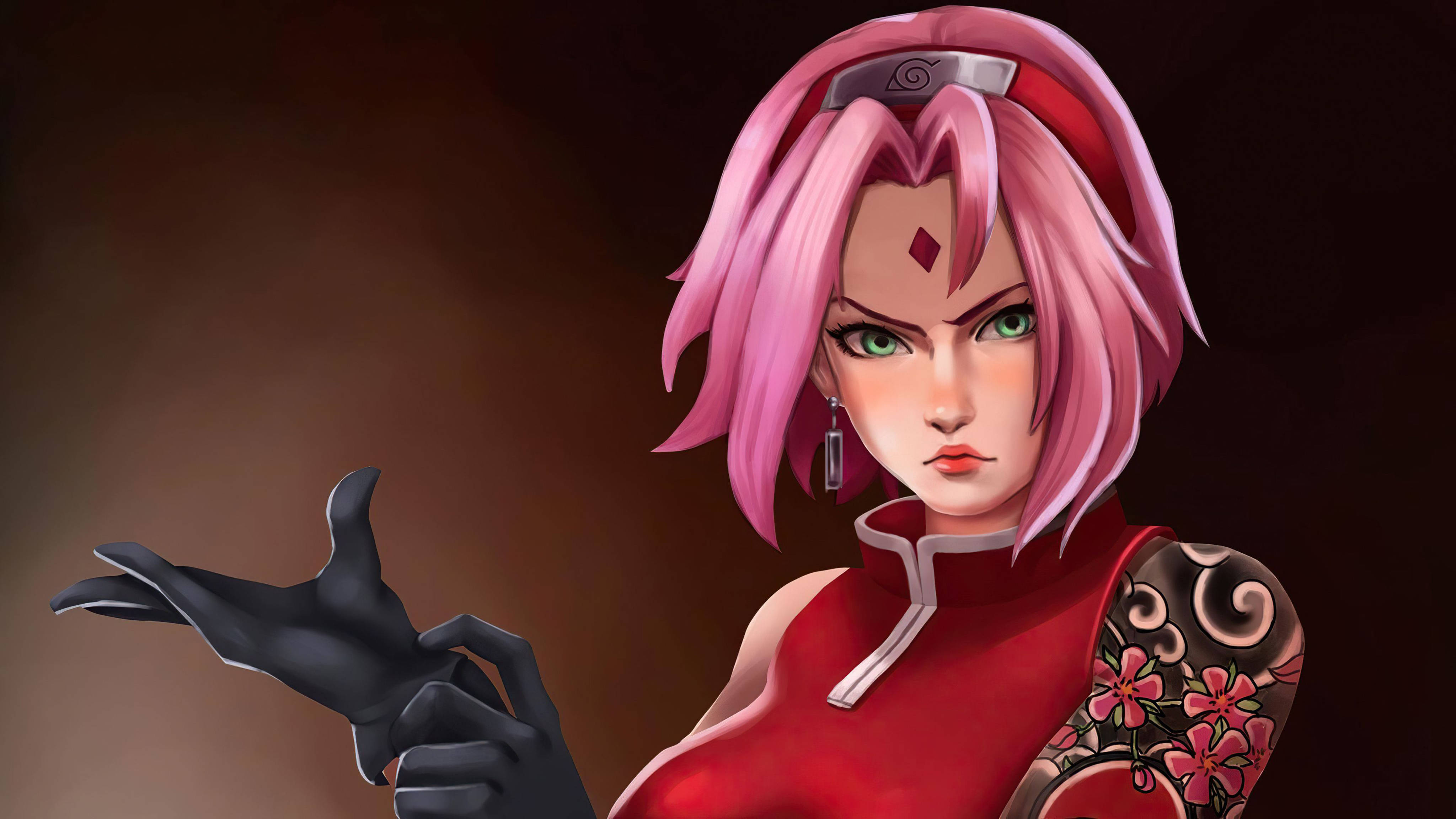 Naruto 4K Kaakit-akit na Sakura Wallpaper