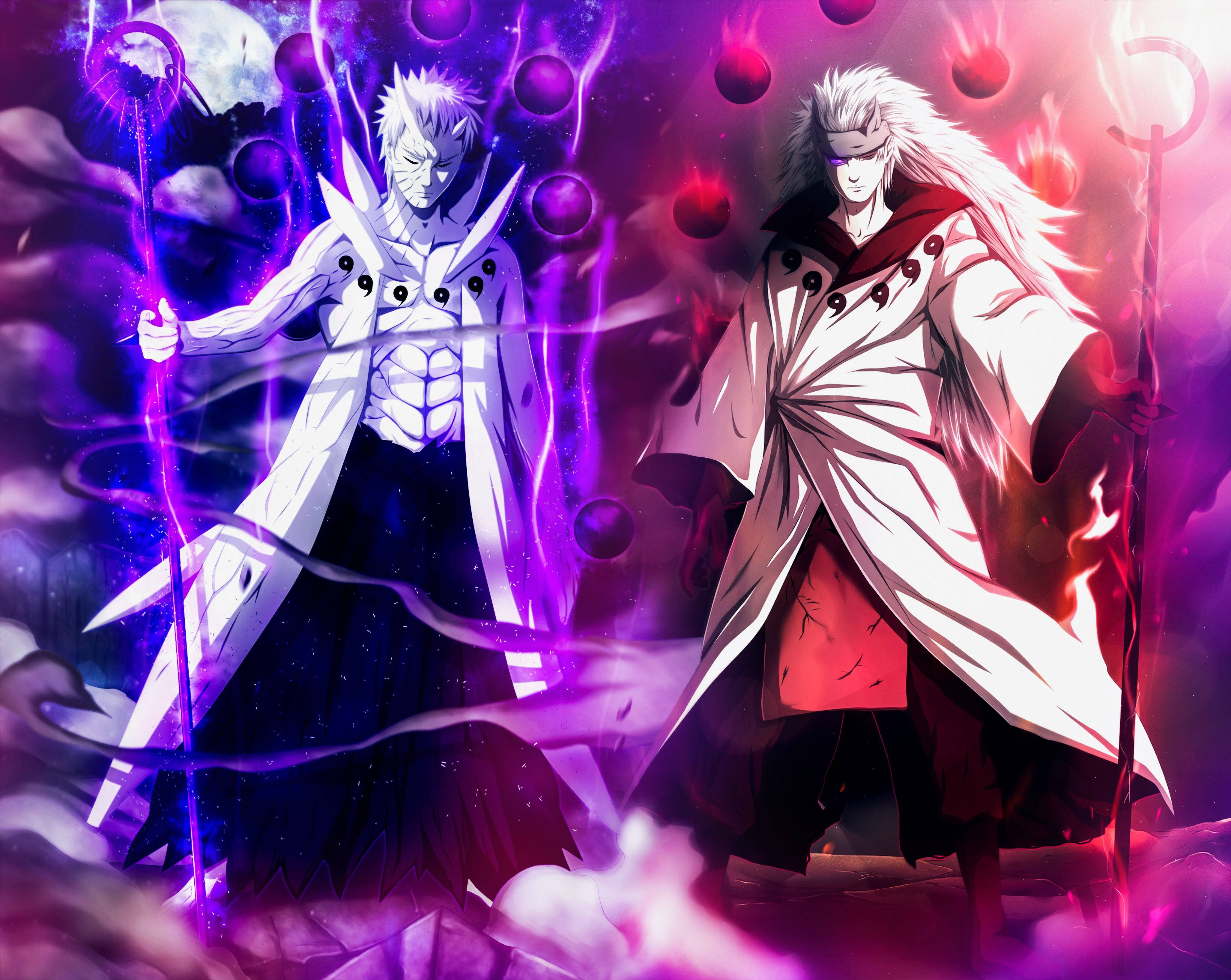 Naruto 4K Obito At Madara Wallpaper