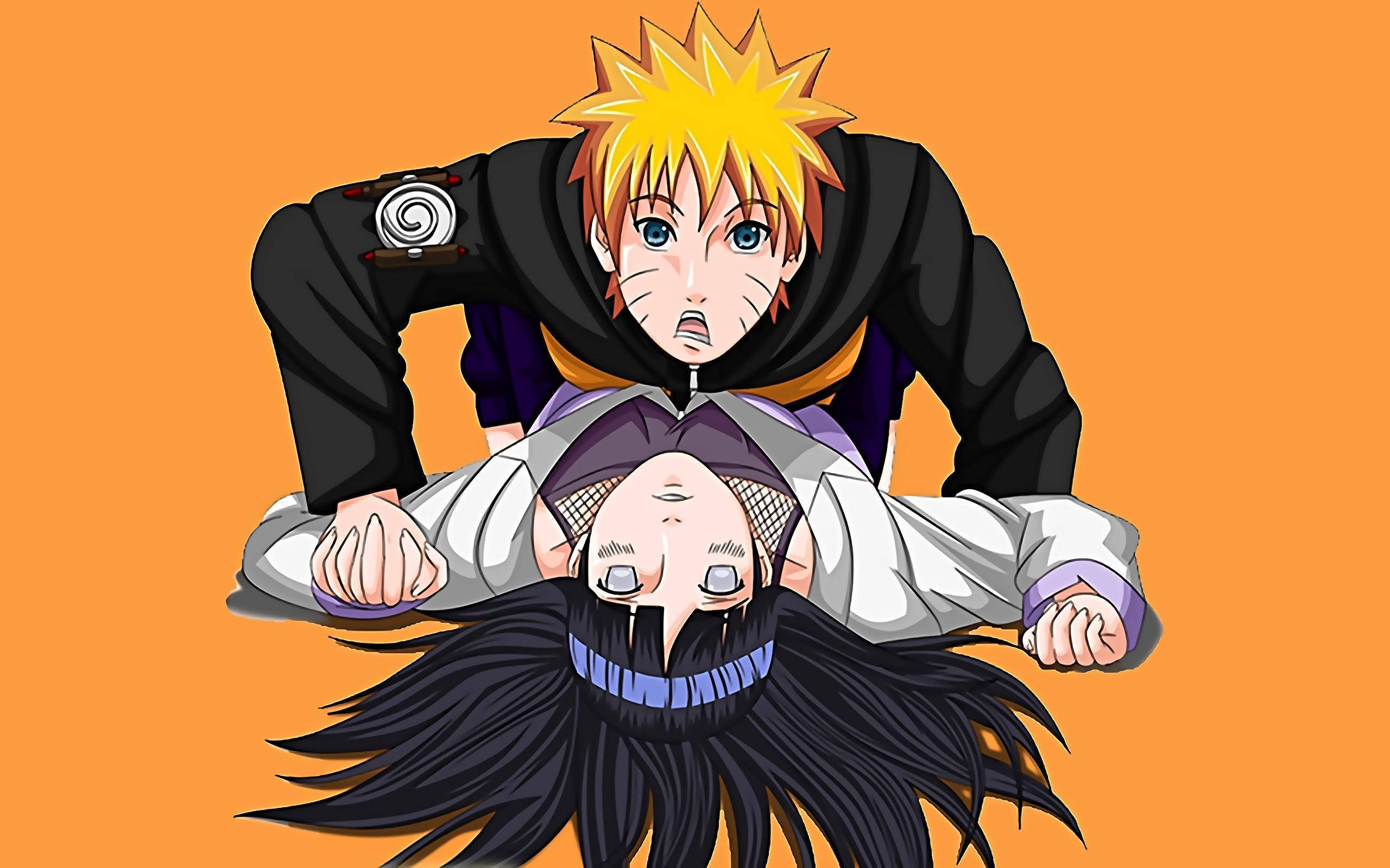 Naruto at Hinata Anime Art Wallpaper