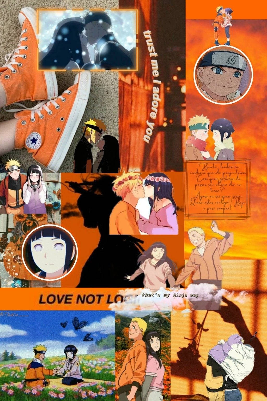 Naruto at Hinata Collage Wallpaper