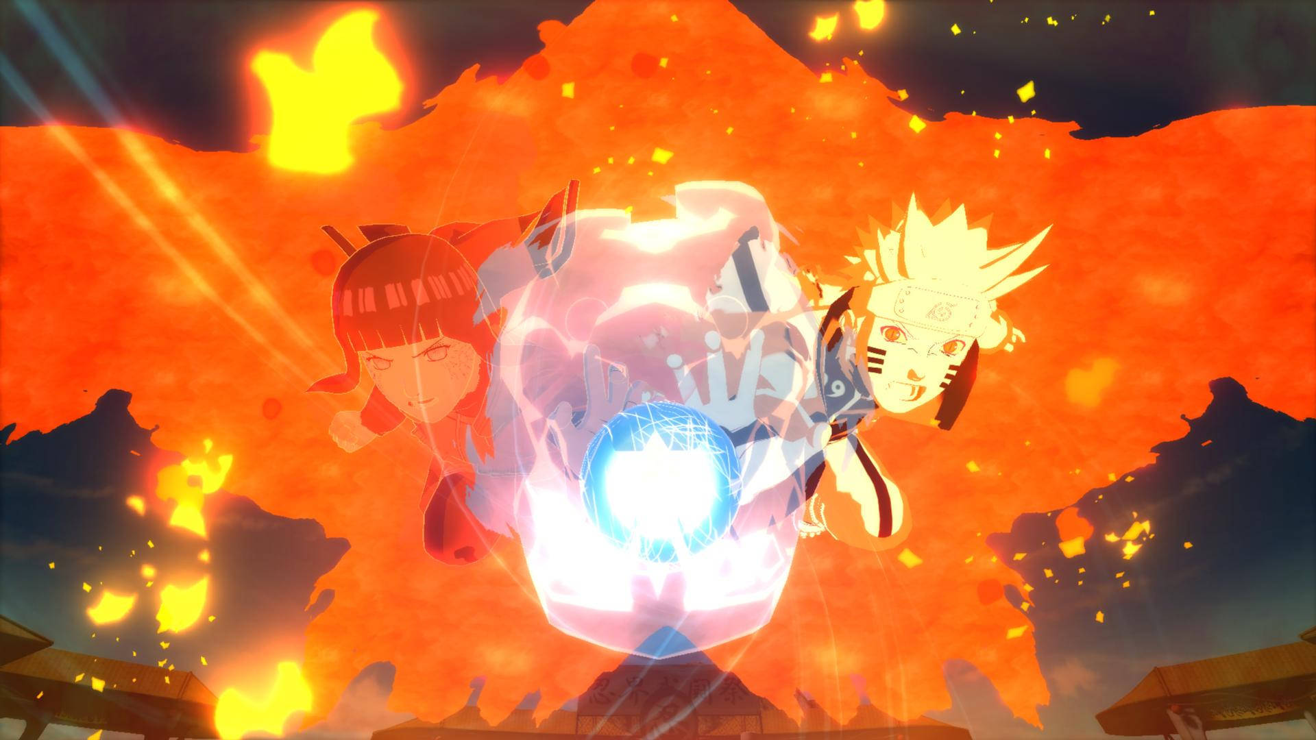 Naruto at Hinata Rasengan Wallpaper