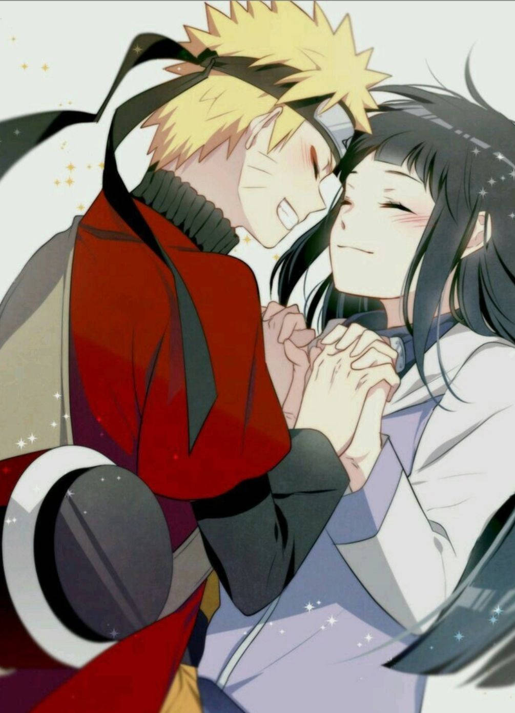 Naruto at Hinata Nakangiti Wallpaper