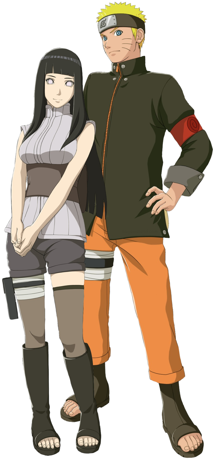 Naruto at Hinata na Magkatabi Wallpaper